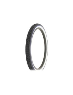 Tire 24 x 2.125 Black/White Side Wall Blue line HF-133.